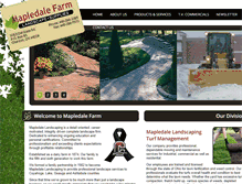 Tablet Screenshot of mapledalefarm.co